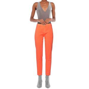 Barba Napoli- Women’s Orange casual pants-size 28-NWT